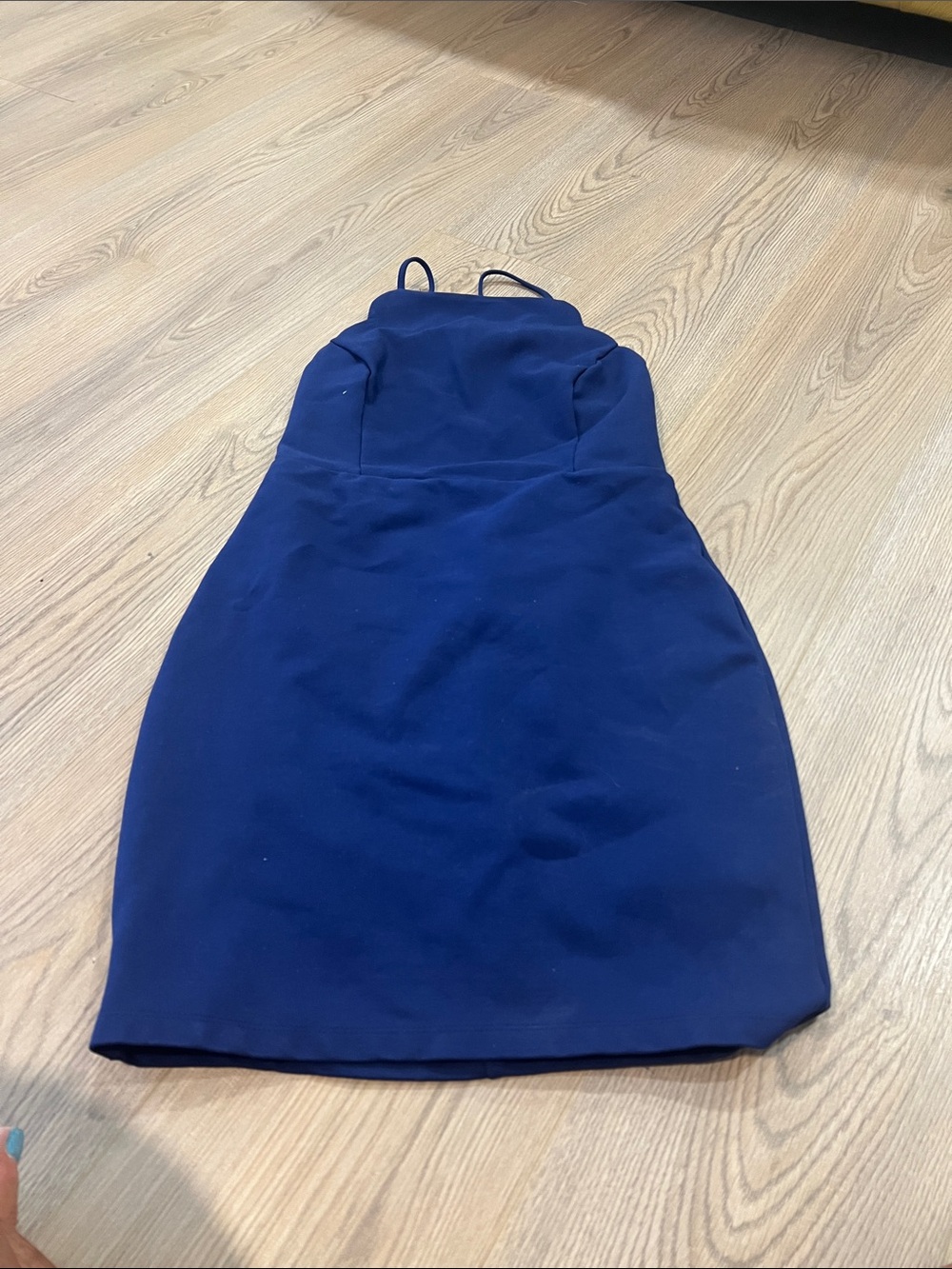Spaghetti strap Navy Bodycon Dress